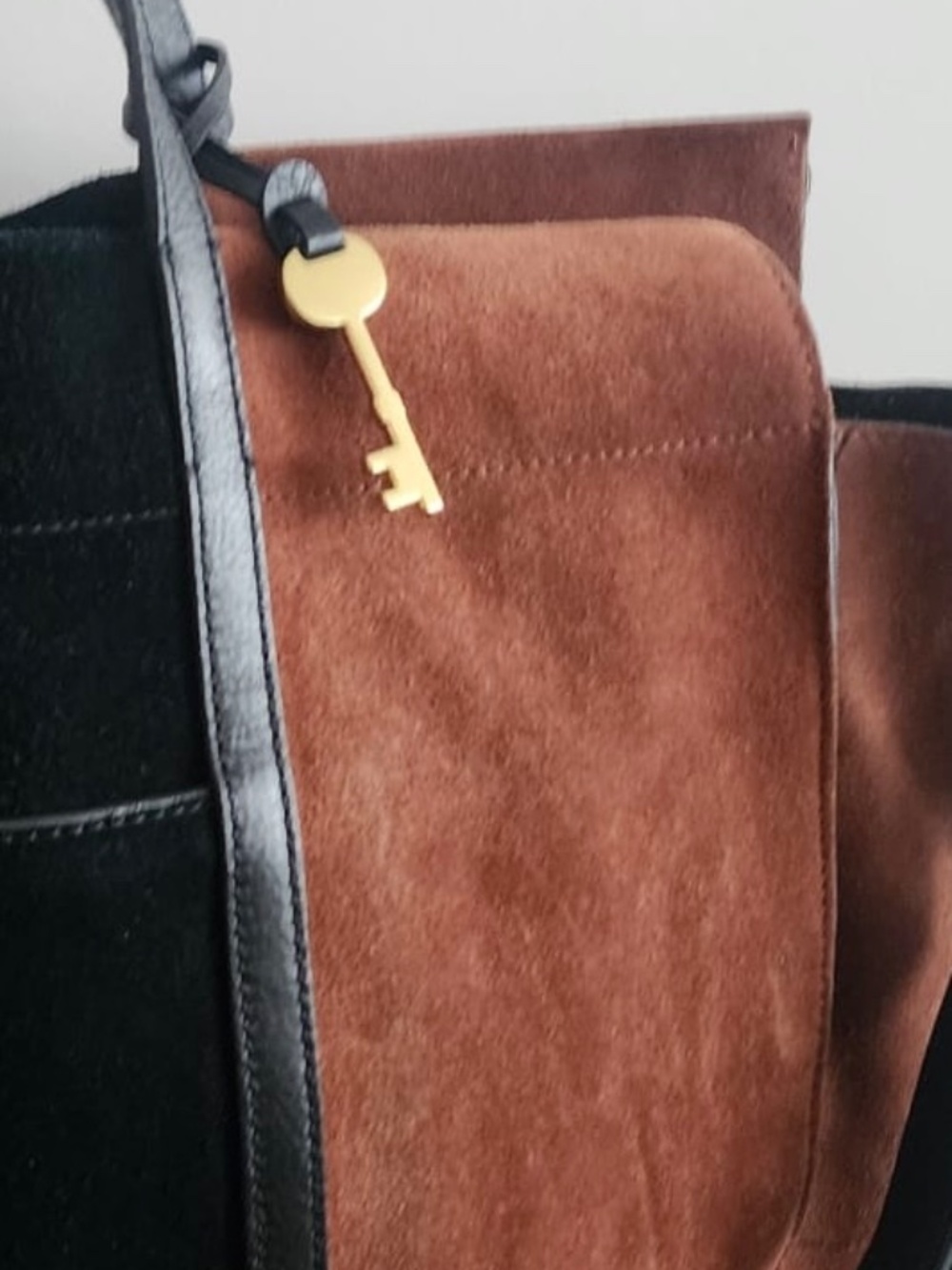Fossil Carmen Suede Shopper Tote - Picture 6 of 7